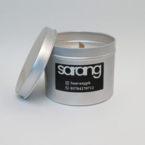 8oz Silver Tin Scented Candle by Sarang